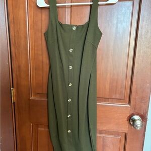 Cute green bodycon dress